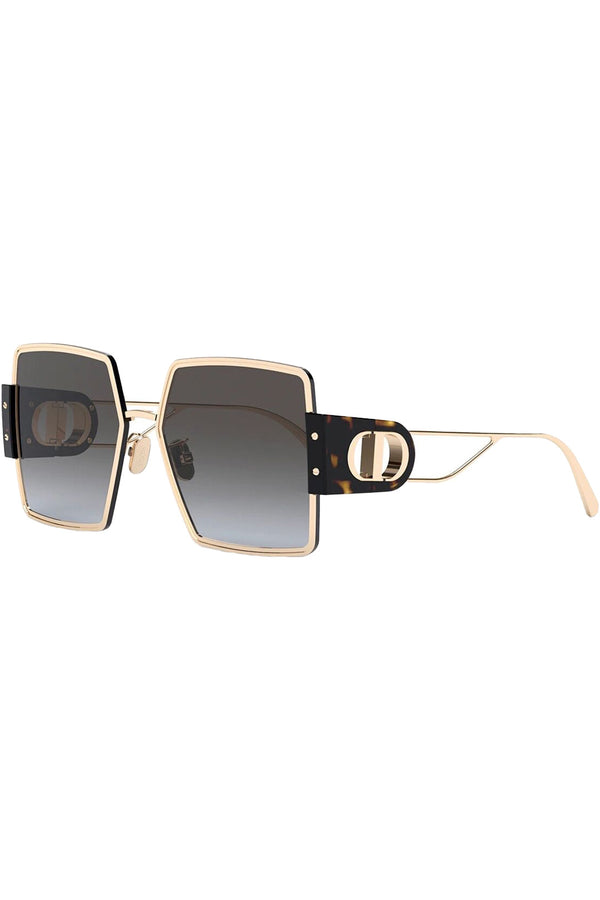 The metal-frame square sunglasses in gold and grey lensesfrom the brand DIOR