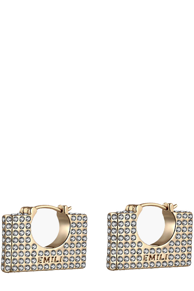 The Cara earrings in gold colour from the brand EMILI
