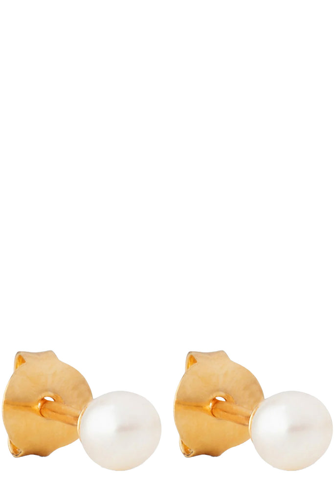 The Coco stud earrings in gold and pearl colour from the brand ENAMEL COPENHAGEN