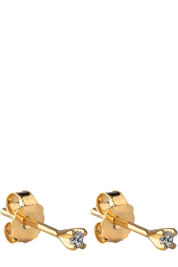 The Ida stud earrings in gold colour from the brand ENAMEL COPENHAGEN