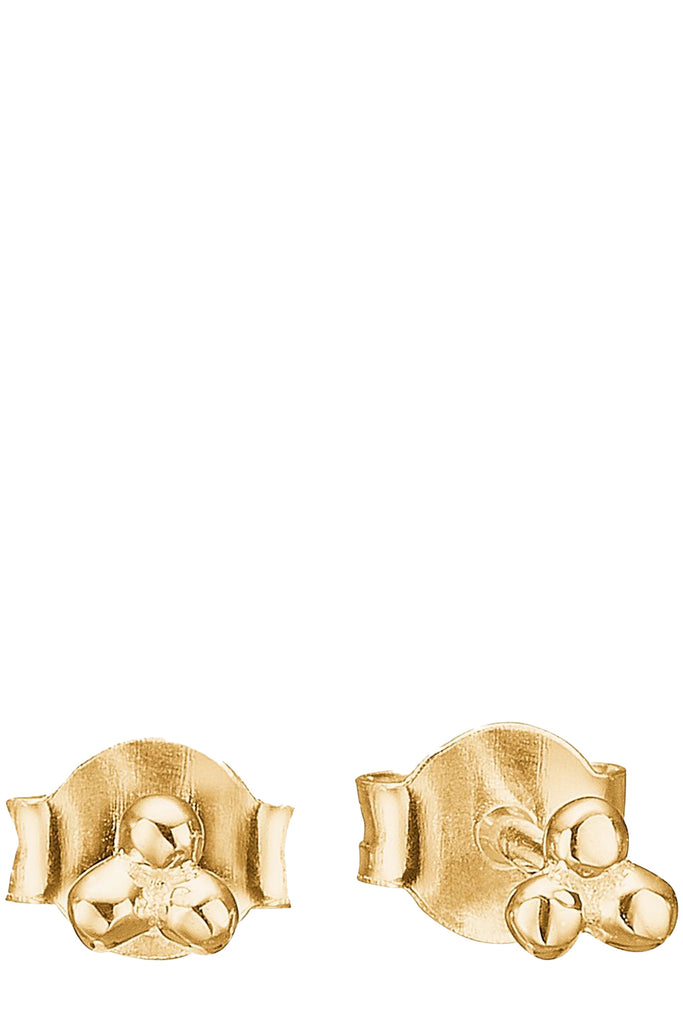 The petite flower stud earrings in gold colour from the brand ENAMEL COPENHAGEN