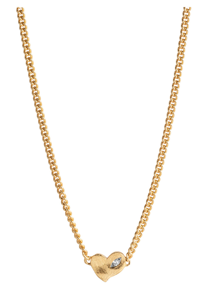 The Rosalie necklace in gold colour from the brand ENAMEL COPENHAGEN