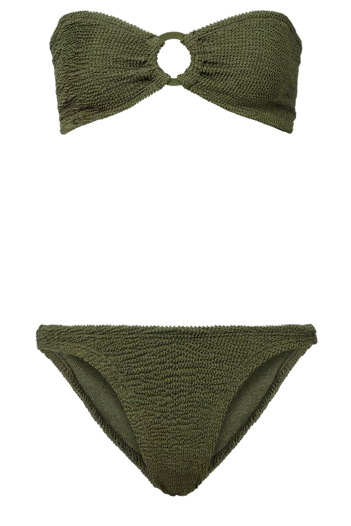 Gloria Ring-Detail Bandeau Bikini