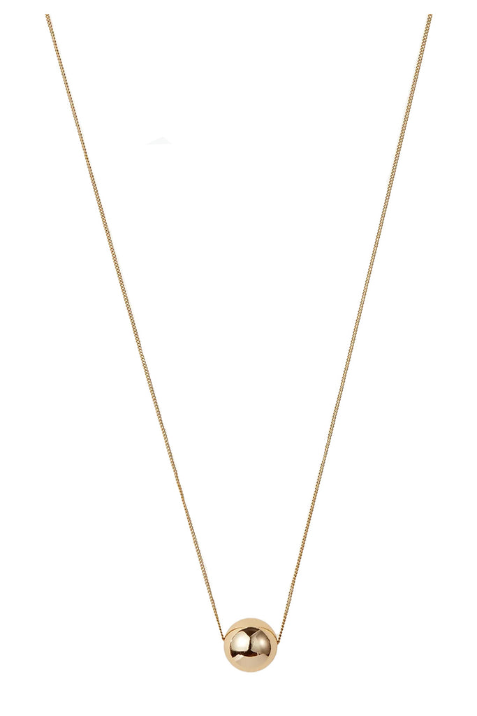 The Aurora necklace in gold colour from the brand JENNY BIRD