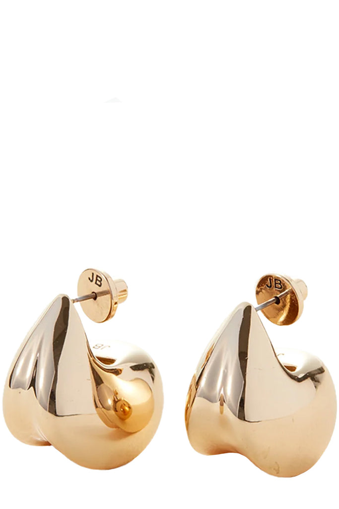 The Nouveaux puff earrings in gold colour from the brand JENNY BIRD