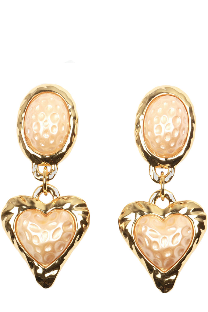 The Night Fever earrings in gold and pearl colours from the brand JULIETTA