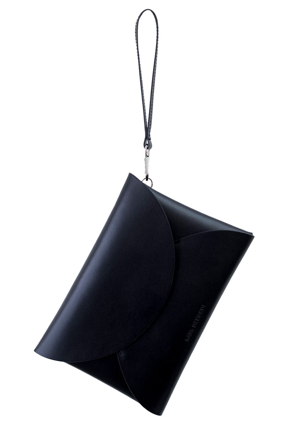 Lara Nappa Leather Clutch