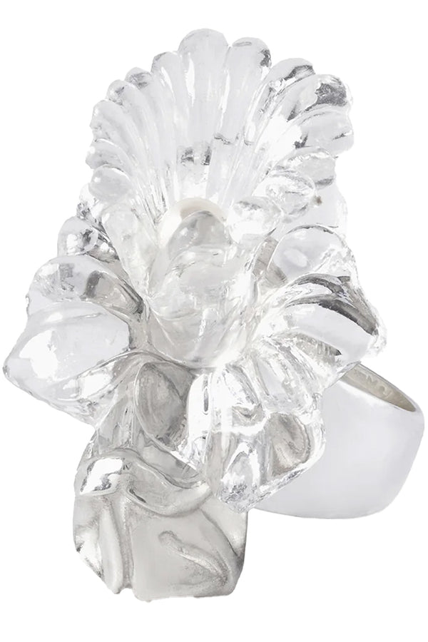 The Bodas De Perla ring in silver colour from the brand LA MANSO