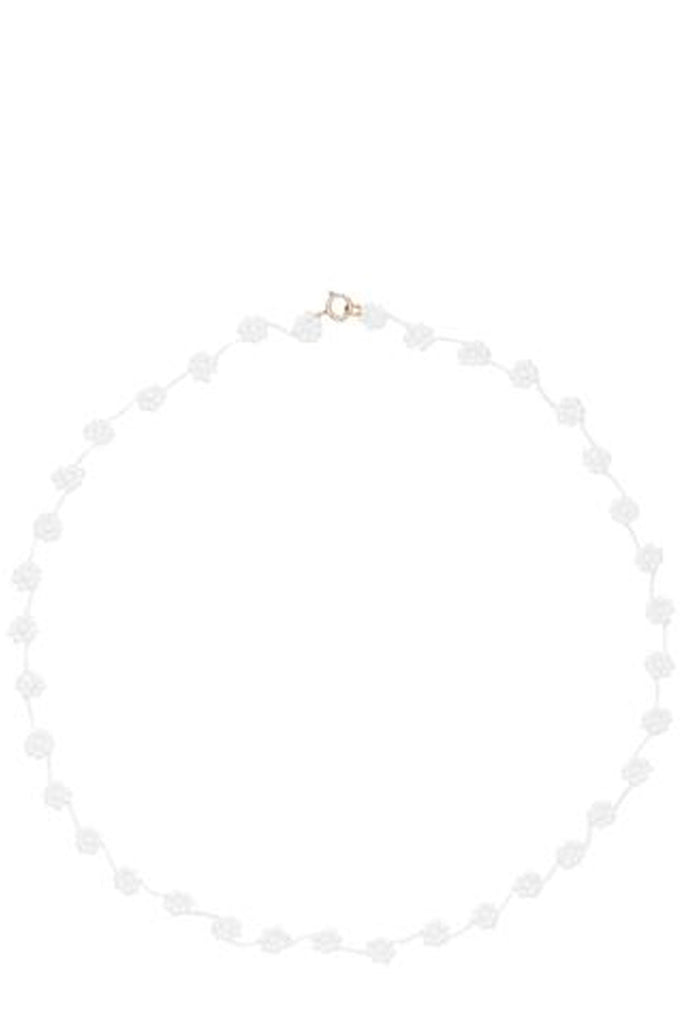  The Fiori necklace in gold and white colours from the brand LABRO
