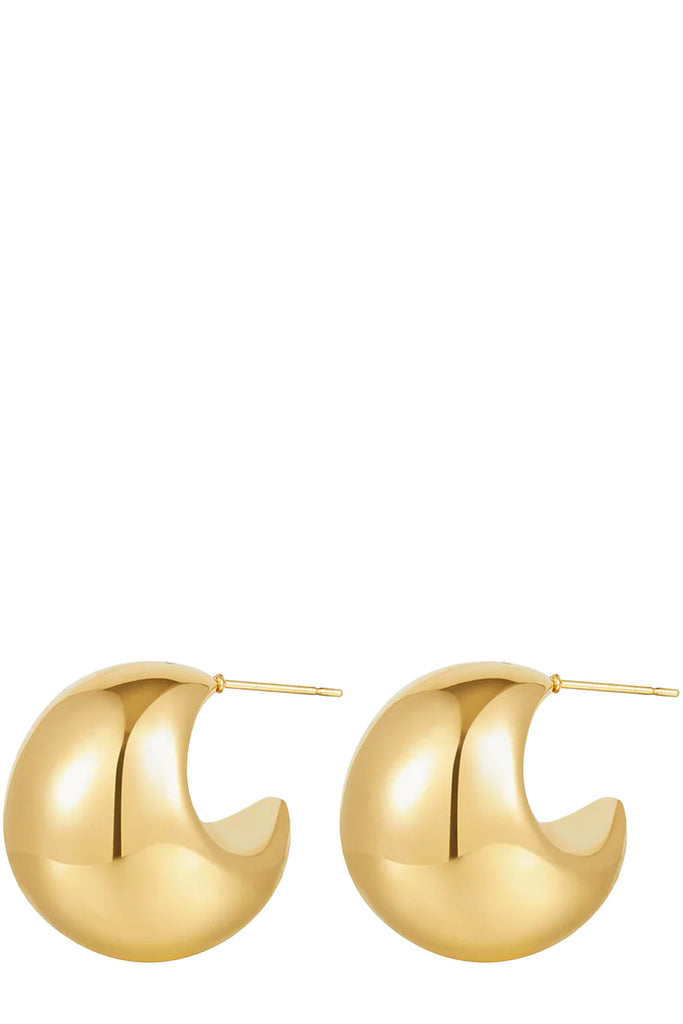 The Lucia hoop earrings un gold colour from the brand LUV AJ
