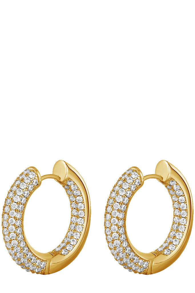 The reversible Amalfi hoop earrings in gold colour from the brand LUV AJ