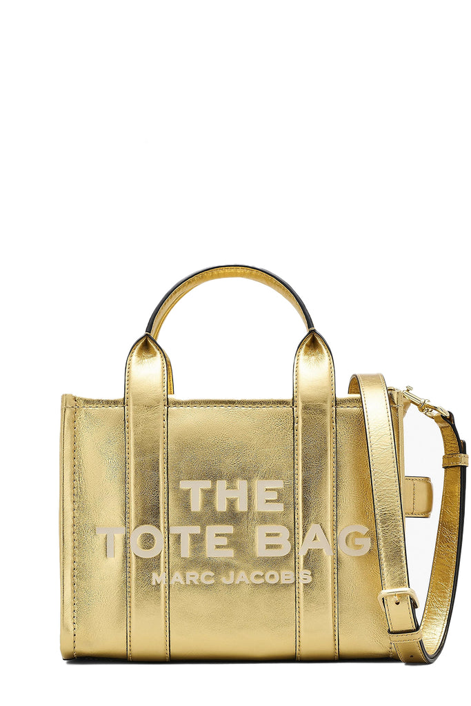 The Metallic Leather Small Tote Bag