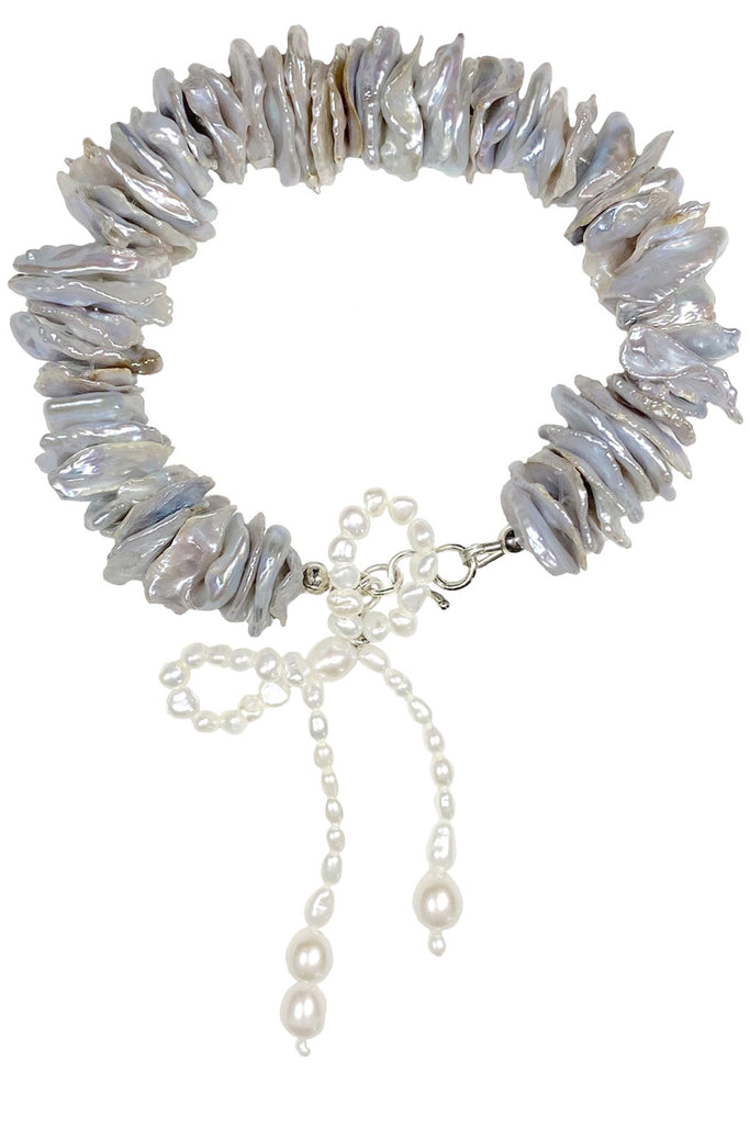 The Moments Of Pleasure bracelet in silver and pearl colours from the brand MARGAUX STUDIOS