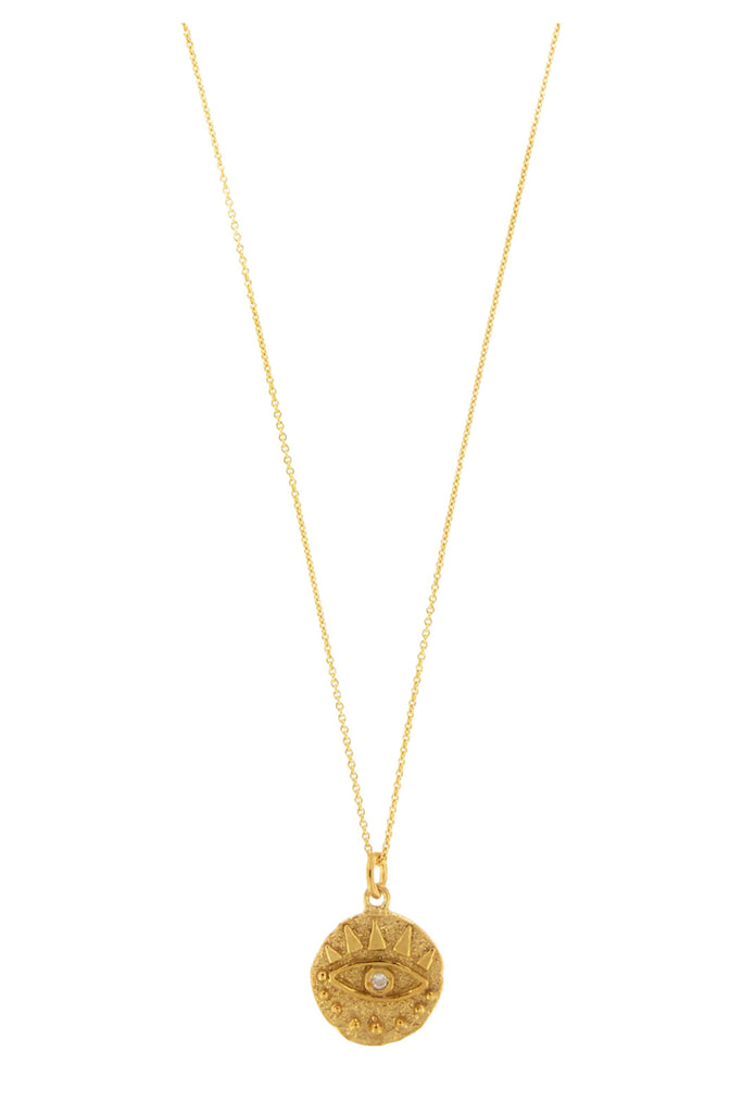 The Round Eye necklace in gold colour from the brand MESH