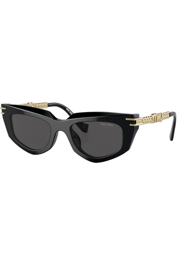 The cat-eye metal-temple sunglasses from the brand MIU MIU