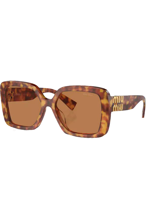 Pillow-Frame Wide-Temple Sunglasses
