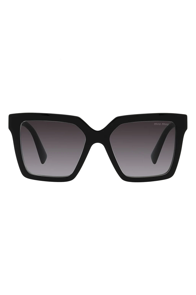 Rectangle Cat-Eye Black Sunglasses