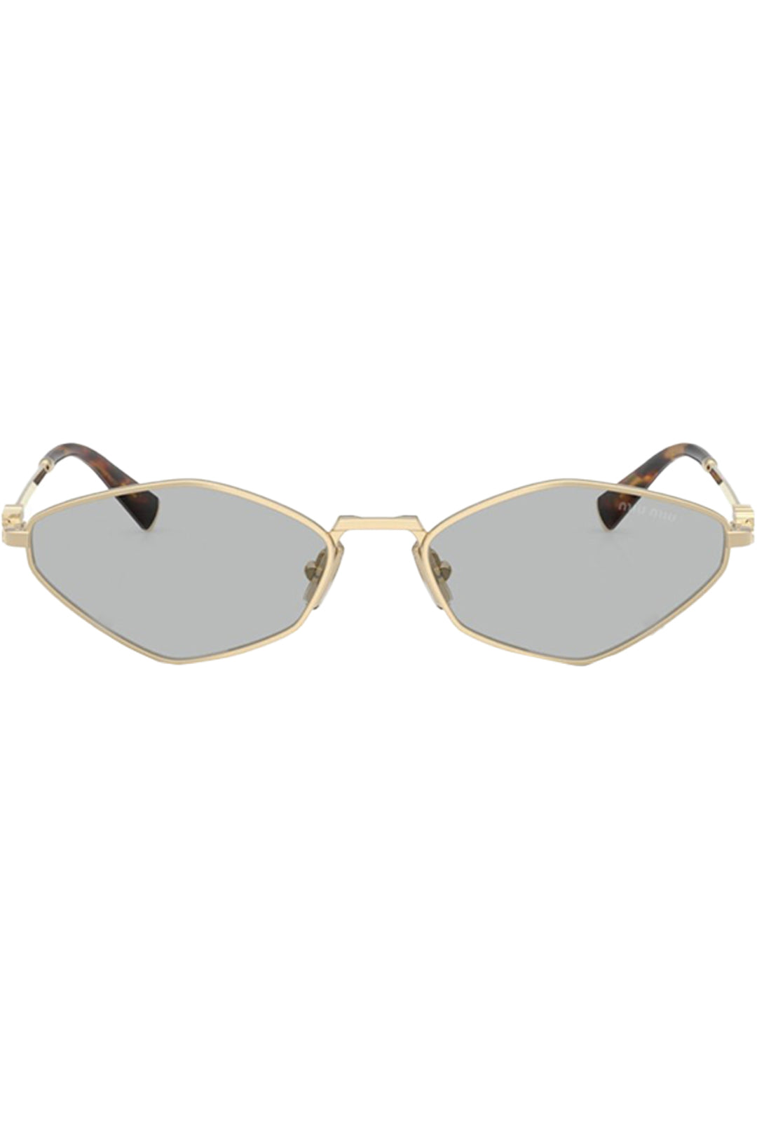 MIU MIU | Rectangle Logo-Hinge Wire-Frame Sunglasses
