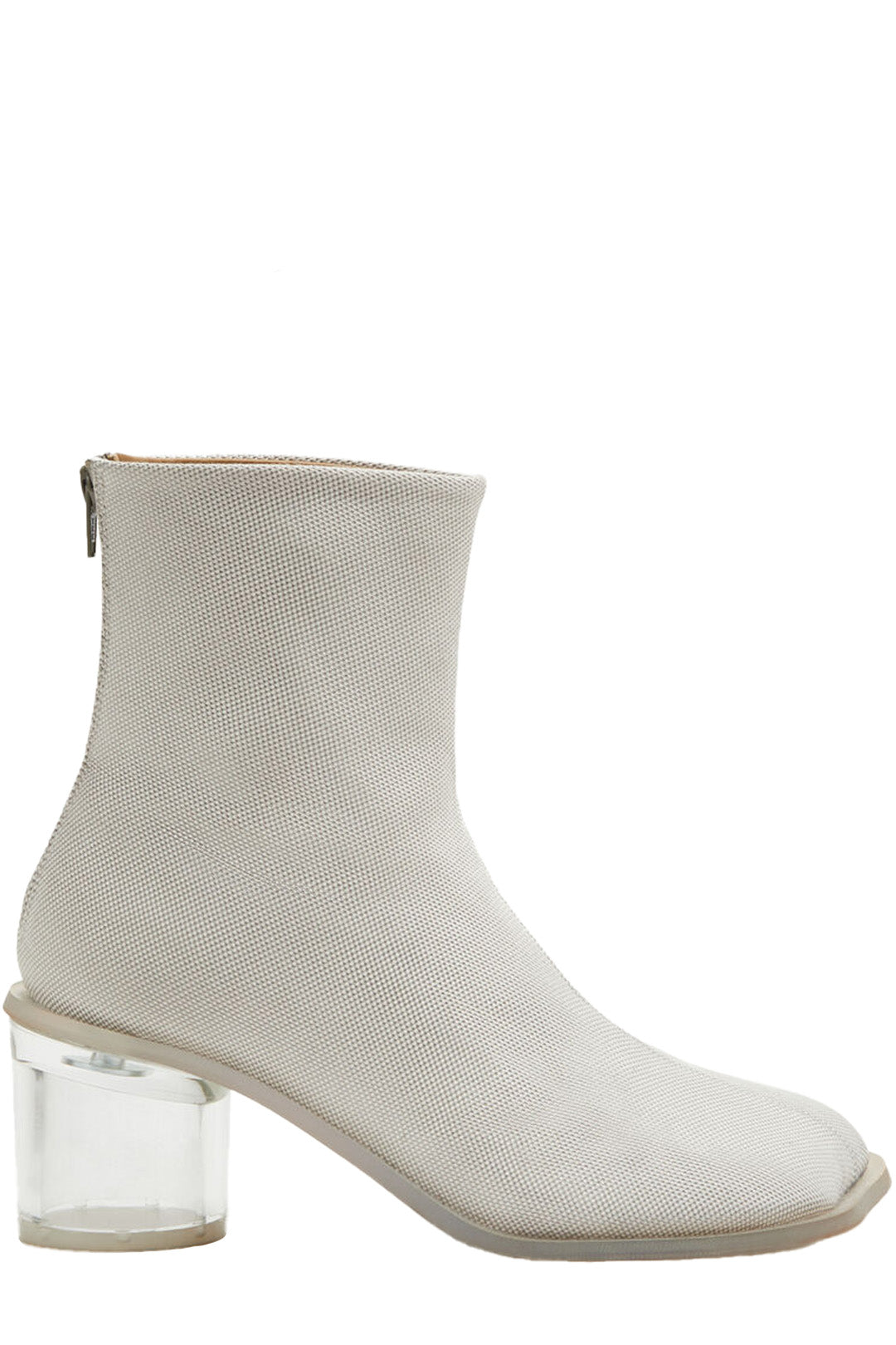 Anatomic Transparent-Heel Leather Ankle Boots