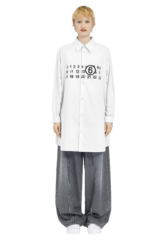 open lace back dress MM6 MAISON MARGIELA | Oversize Dropped-Shoulder Shirt Dress