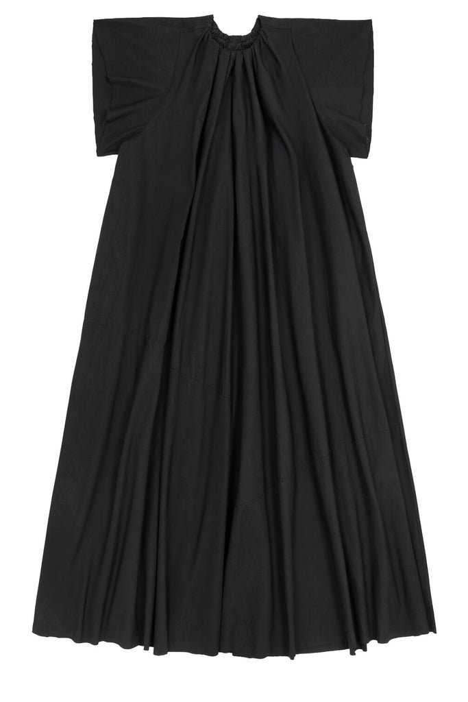 The wide-sleeve maxi dress in black colour from the brand MM6 MAISON MARGIELA