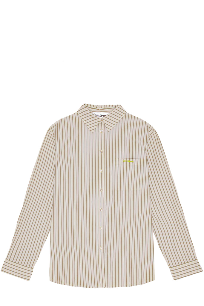 The Alex Unisex Cotton Shirt in Off White colour from the brand OpéraSport