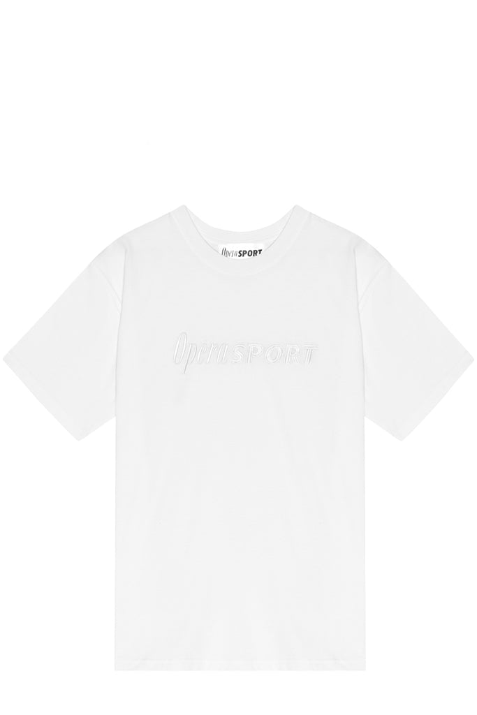 The Clyde Unisex Cotton T-Shirt in white colour from the brand OpéraSport
