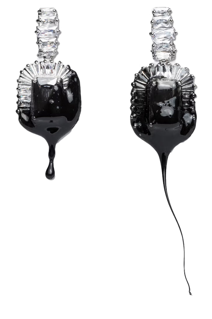 Diamond Dip Clip-On Earrings