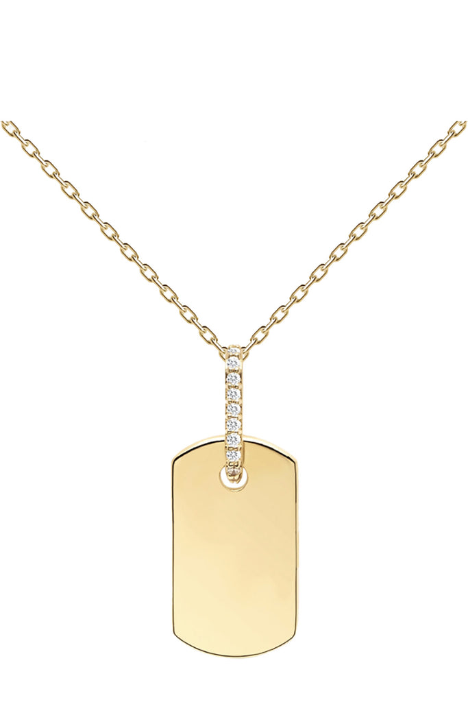 The Talisman necklace in gold and clear colours from the brand P D PAOLA