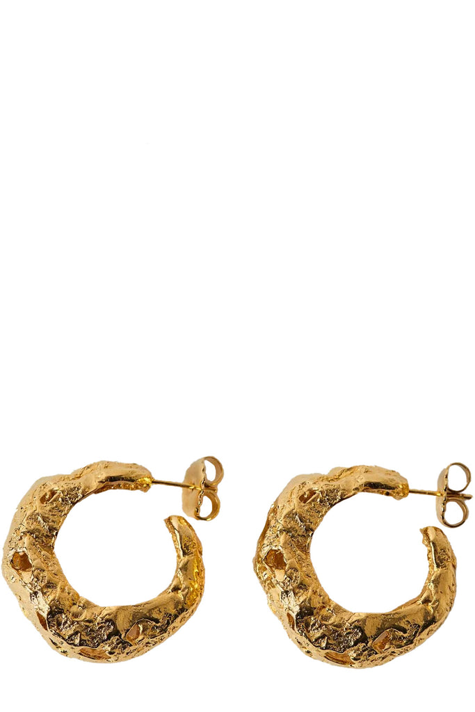 The Galia hoop earrings in gold colour from the brand PAOLA SIGHINOLFI