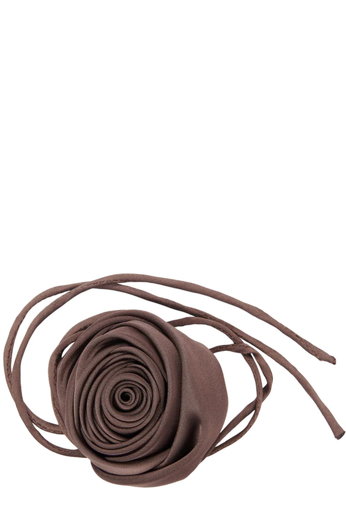 The rose string choker in mocca colour from the brand PICO