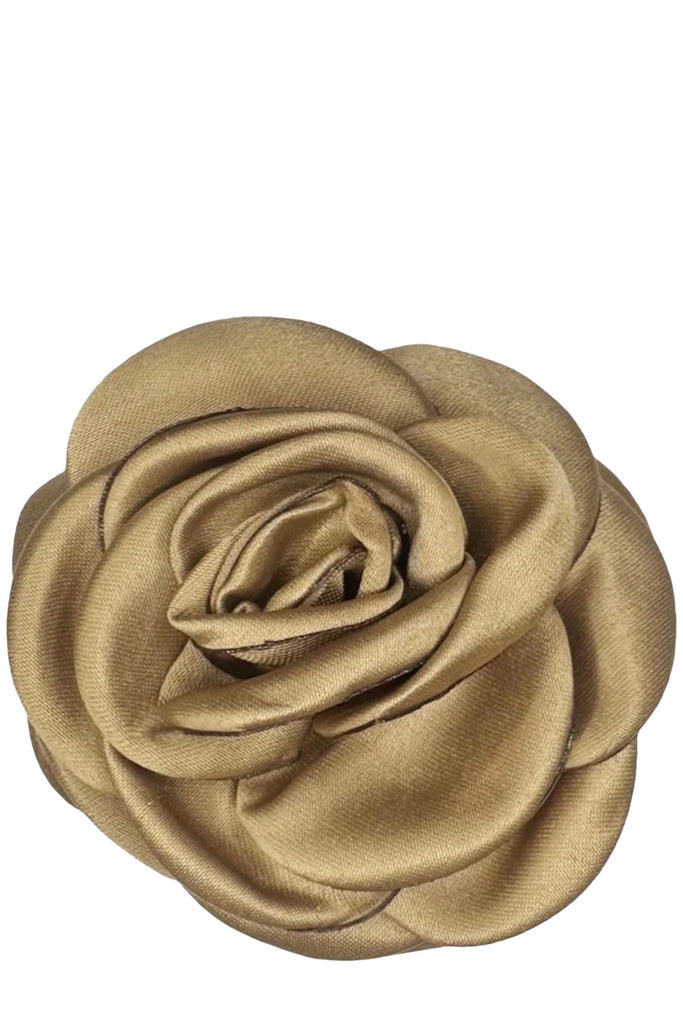 The small satin rose claw clip in latte colour from the brand PICO