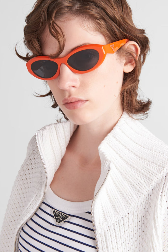 Prada sunglasses orange on sale