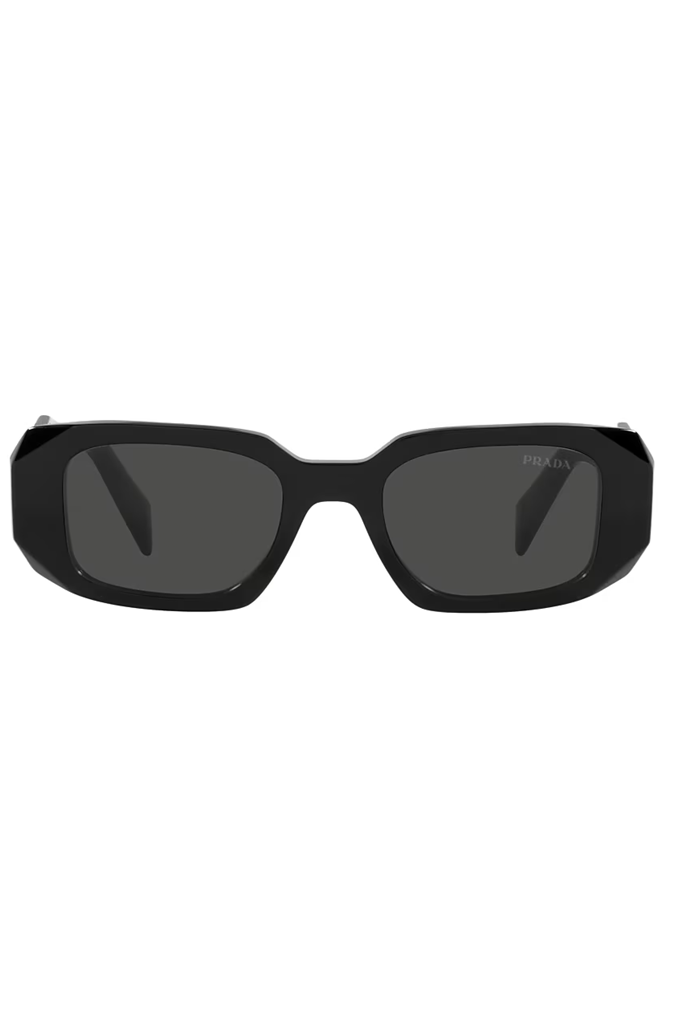 Rectangular Geometric-Temple Sunglasses