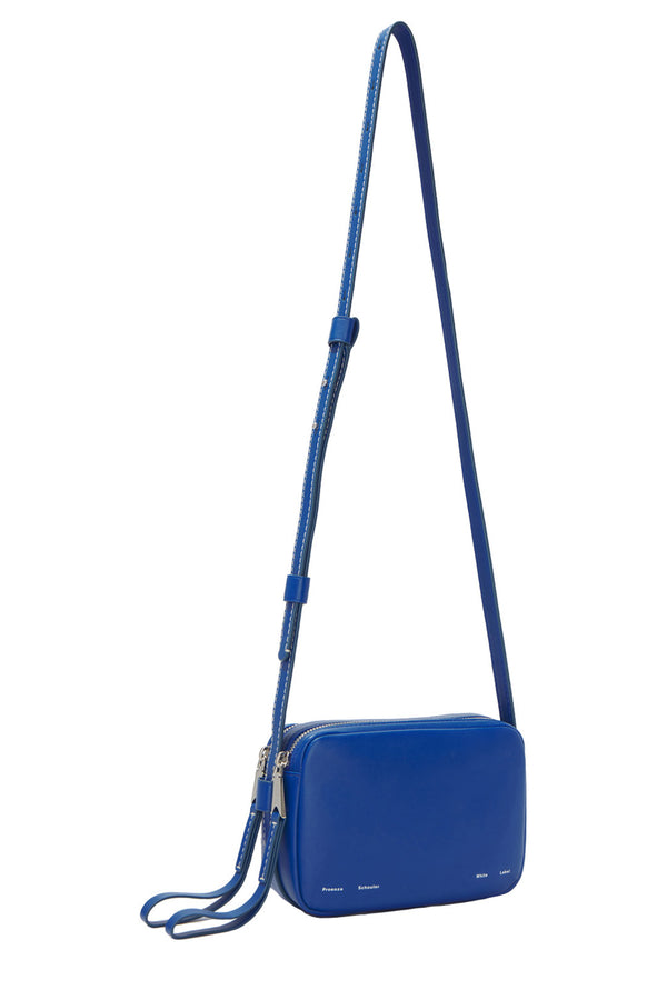 The Watts leather camera bag in cobalt blue color from the brand PROENZA SCHOULER