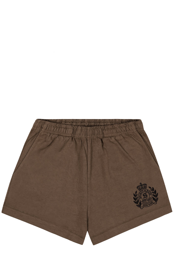 Ny Crest Embroidered Disco Shorts