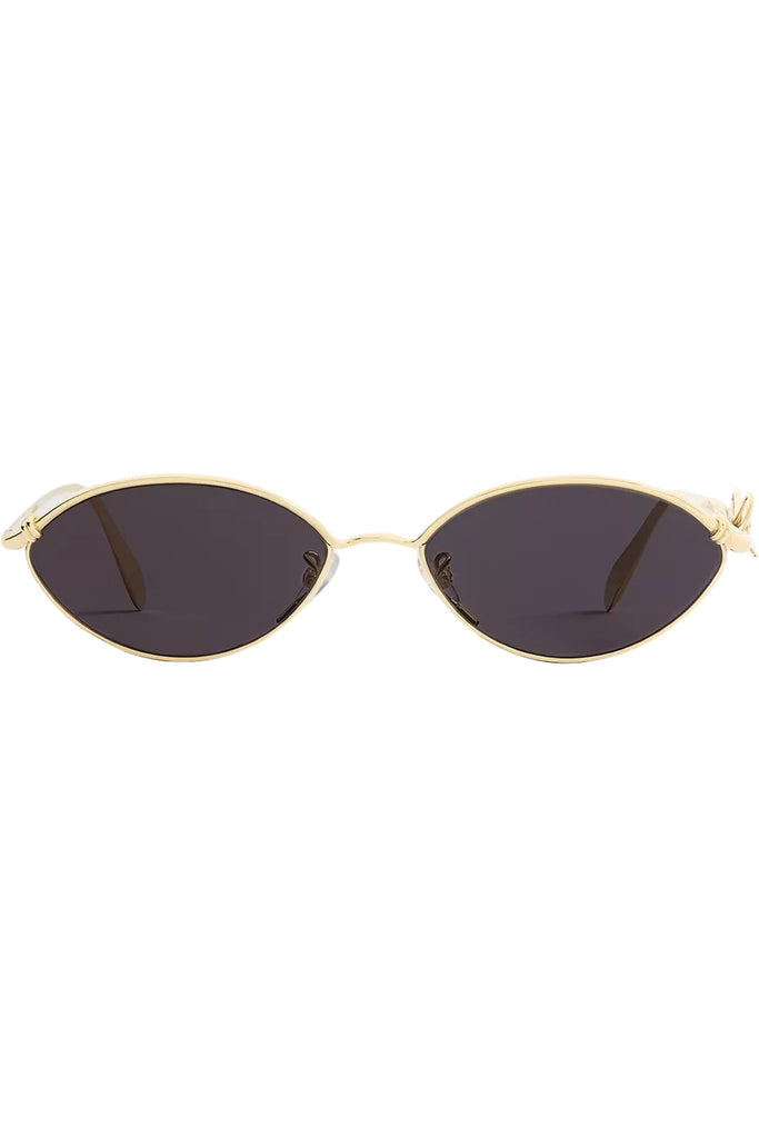 Dior Bow Oval Metal Sunglasses