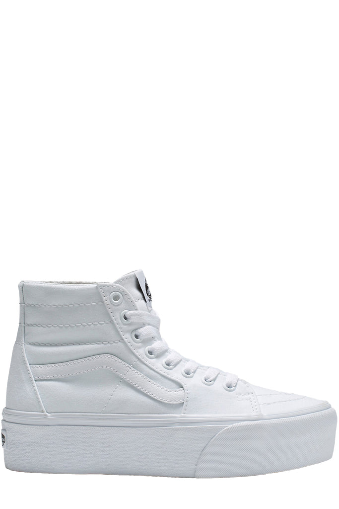 The SK8-Hi tapered canvas sneakers in white colour from the brand VANS