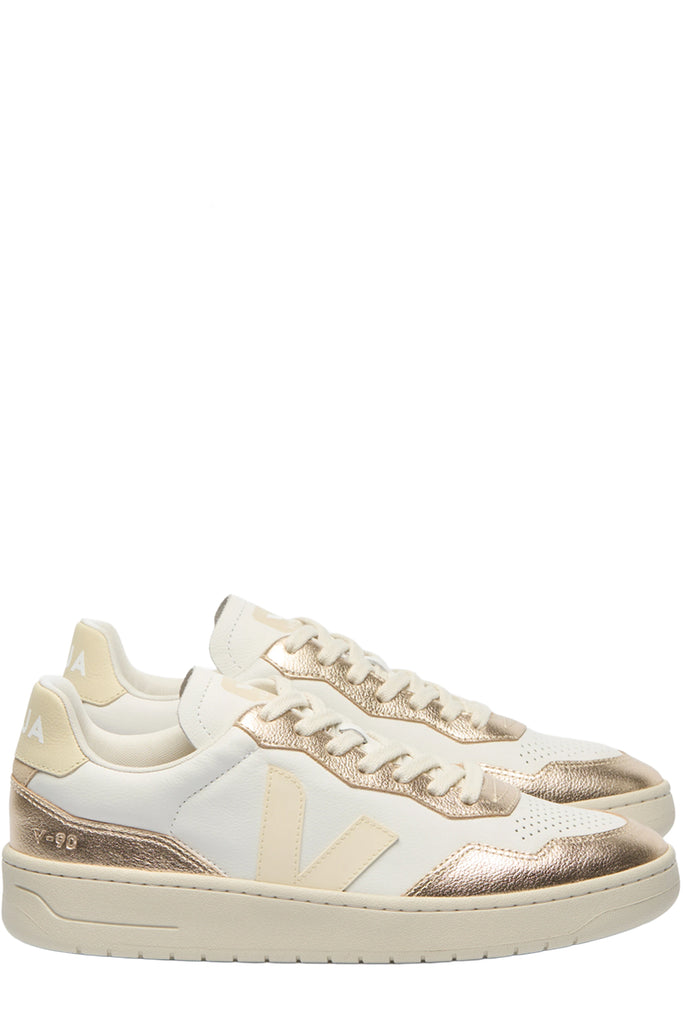 V-90 Organic-Traced Leather Sneakers