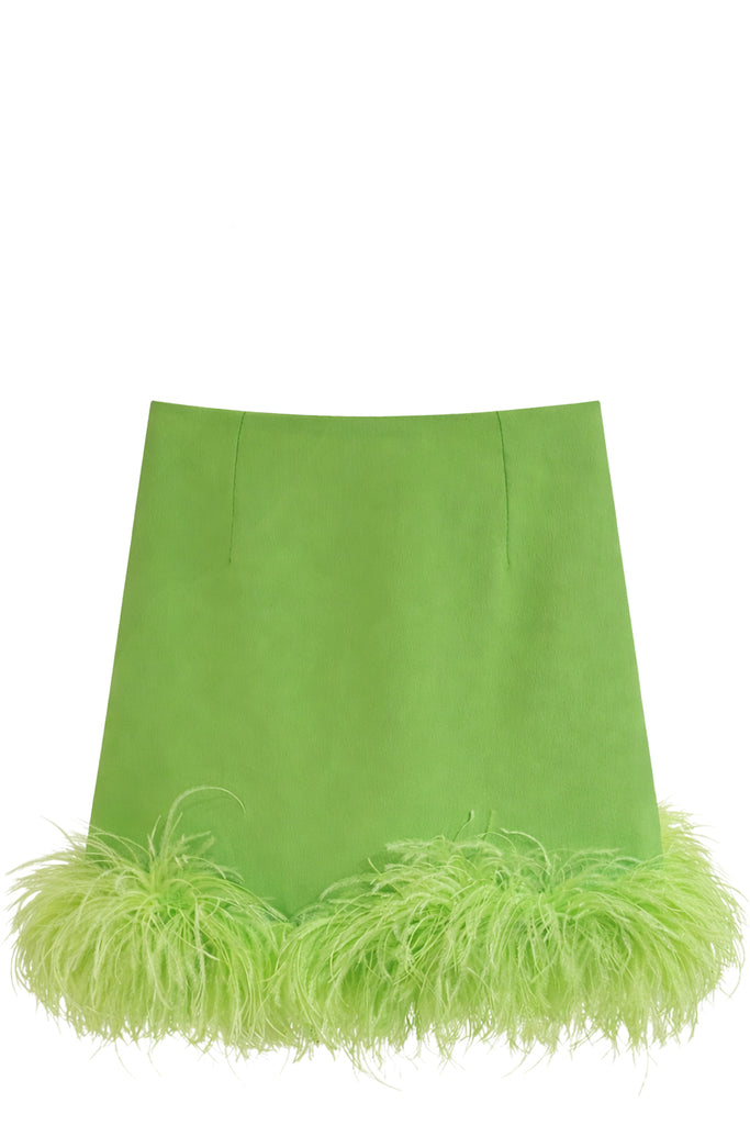 Madártollas miniszoknya