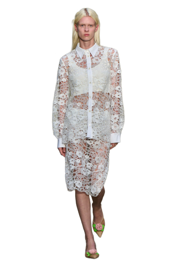 Csipke midi ceruzaszoknya