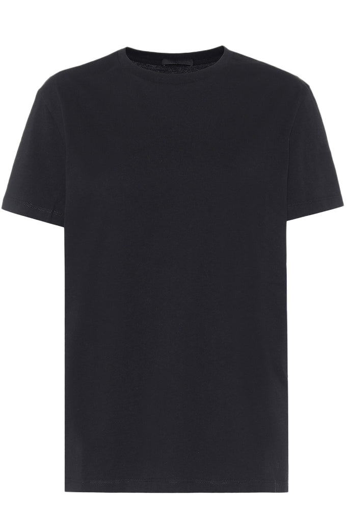 The Classic Boxy-Fit T-Shirt in black colour from the brand Wardrobe.NYC
