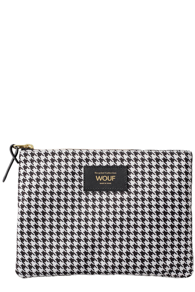 The Celine pouch in black and white colors from the brand WOUF