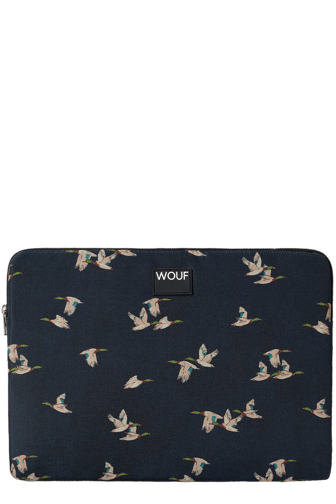 The Mallard laptop case in blue color from the brand WOUF