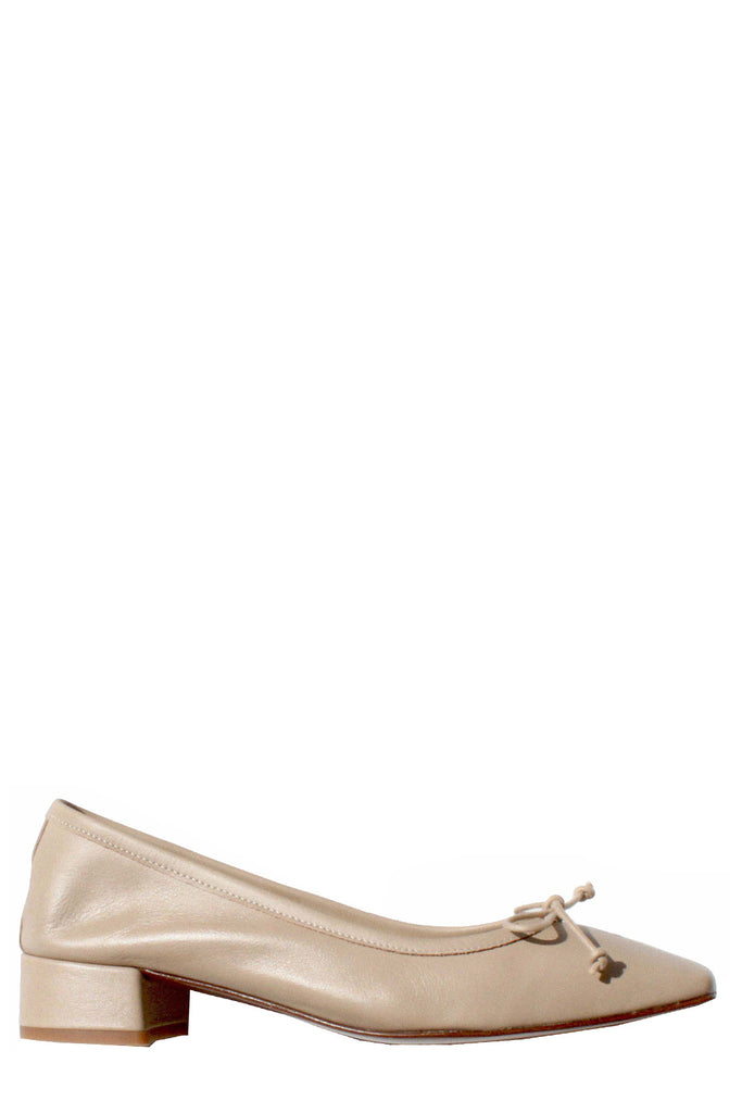 Mina Bow-Detail Leather Pumps