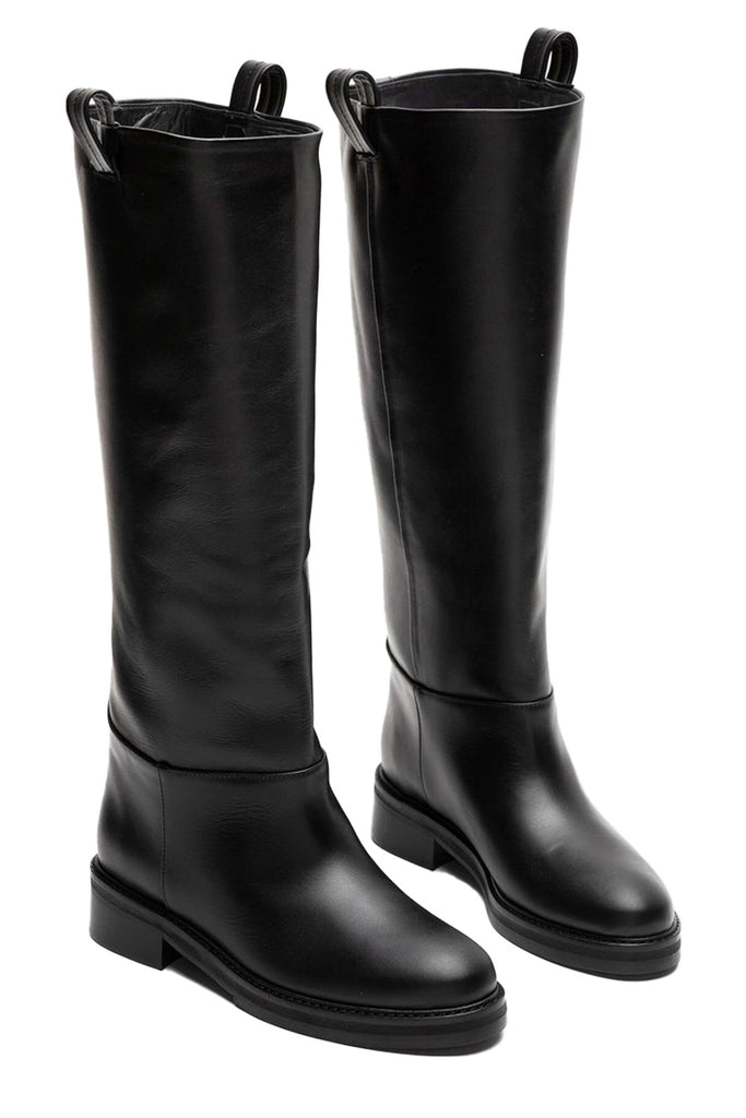 FLATTERED | Frances Knee-High Leather Boots | sparklemonde.com