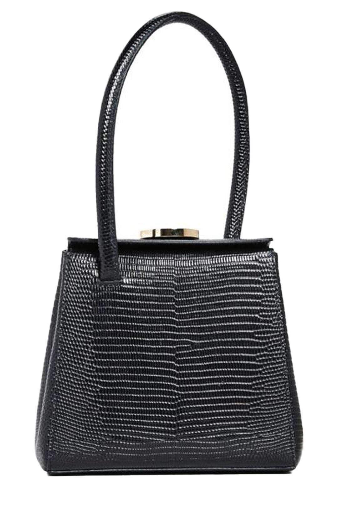 Midi Leather Basket Black - Little Liffner