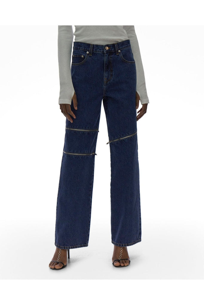 HELMUT LANG, Zip Jeans – Indigo