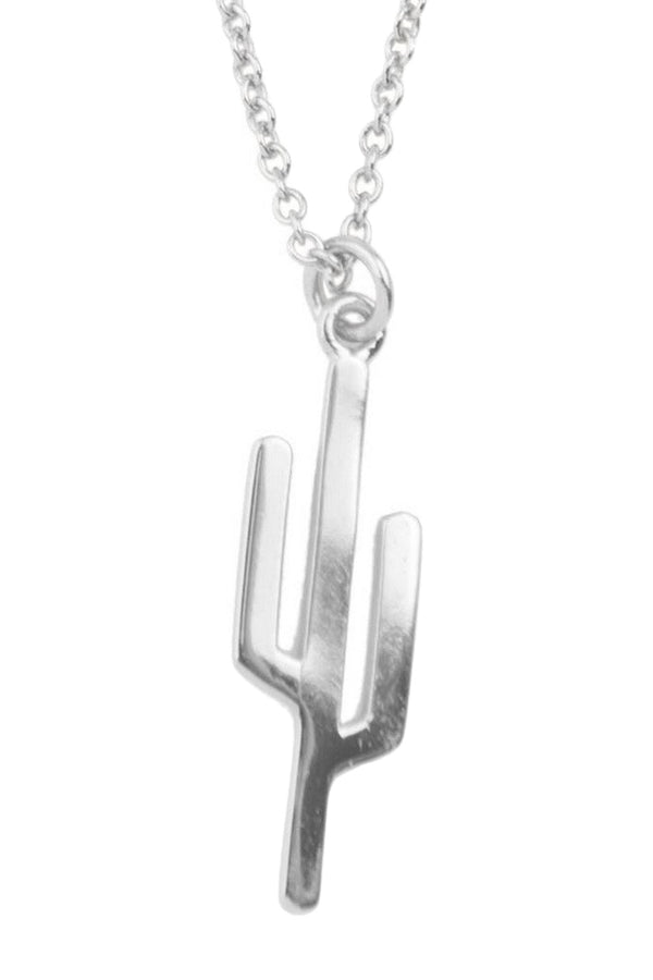 The Cactus necklace in silver color from the brand All the Luck in the World