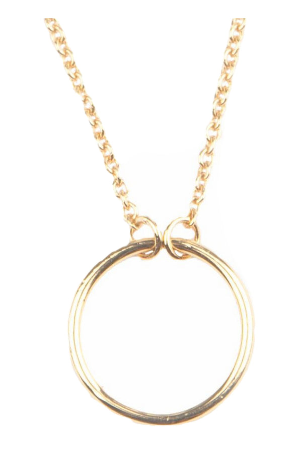 The Circle necklace in gold color from the brand All the Luck in the World